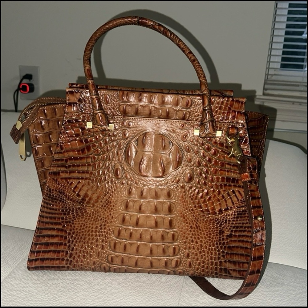 Brahmin Melbourne Collection Priscilla satchel in excellent condition - Picture 6 of 12